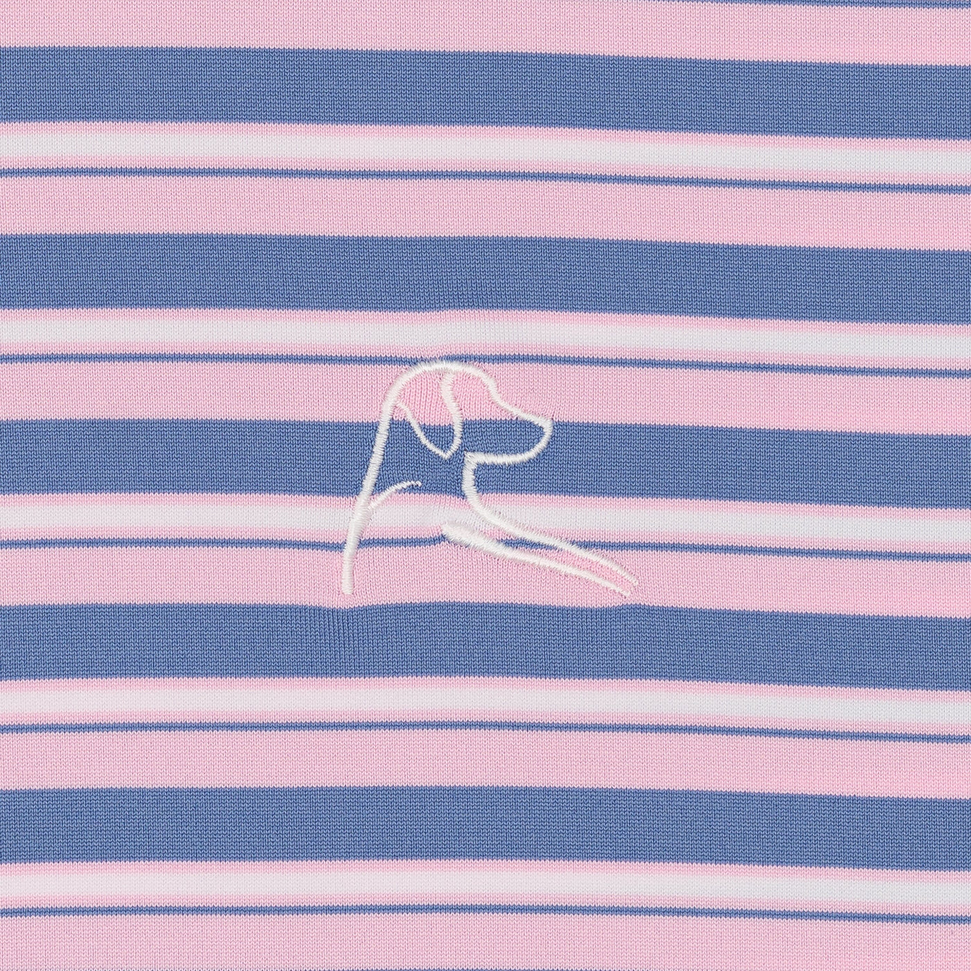 The Belmont Stripe | Performance Polo | The Belmont Stripe - Lotus Pink/Dusk Blue/White