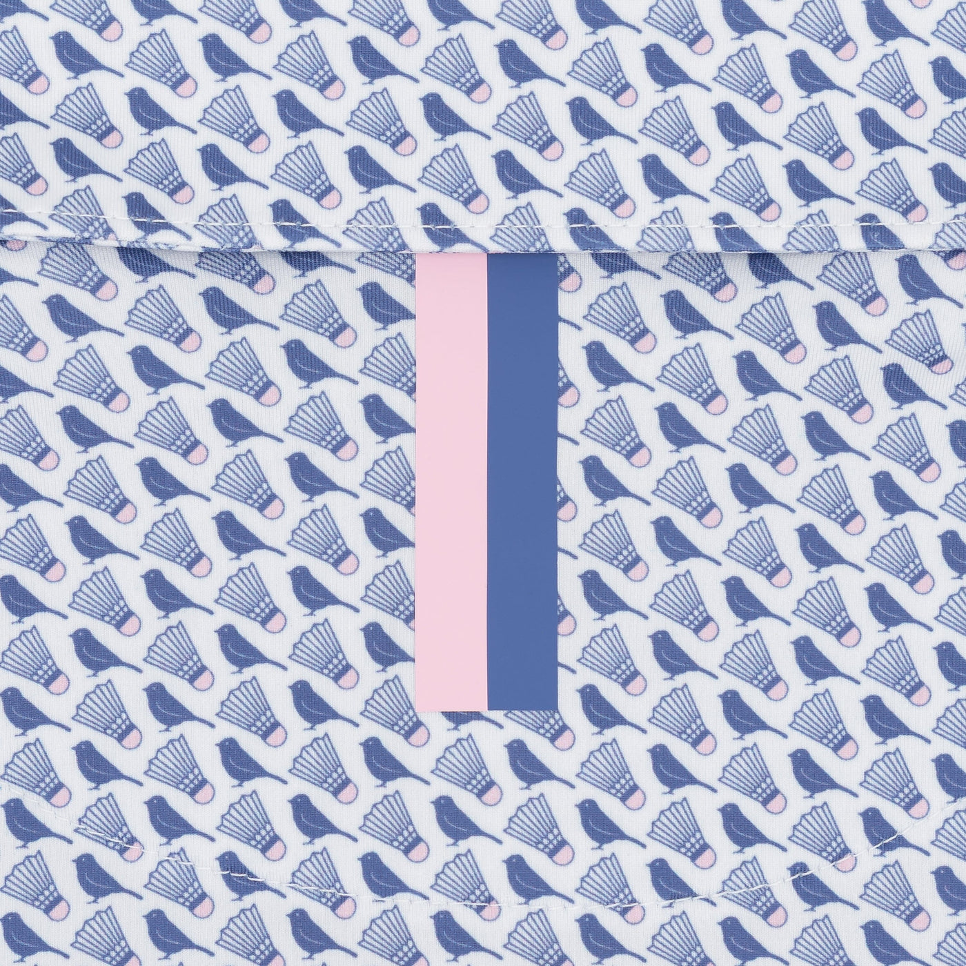 The Birdie Shirt | Performance Polo | The Birdie Shirt - White/Dusk Blue