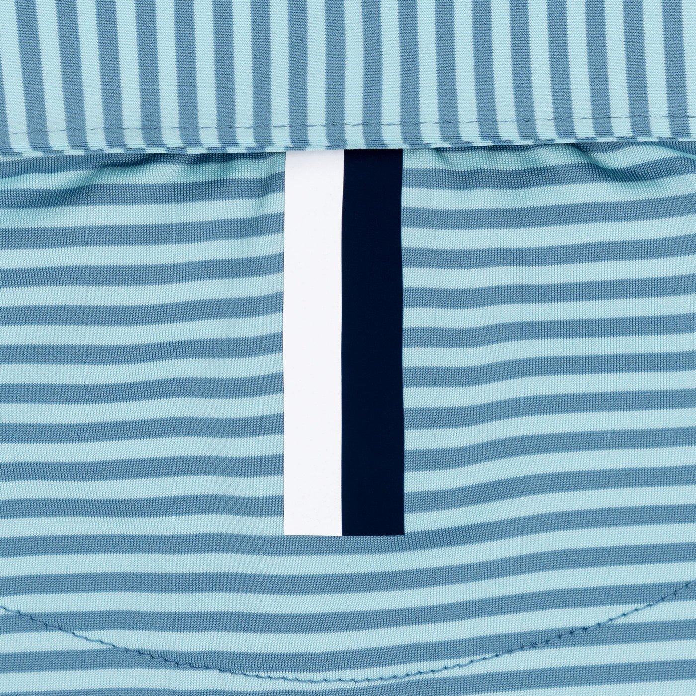The Birdie Stripe | Performance Polo | The Birdie Stripe - Antigua Green/Cadet Blue