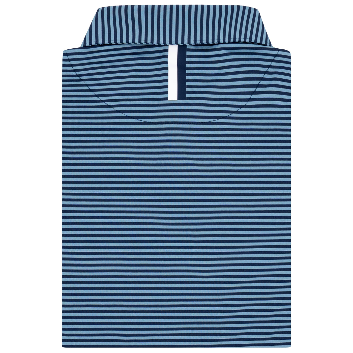 The Birdie Stripe | Performance Polo | The Birdie Stripe - Cadet Blue/Fleet Navy