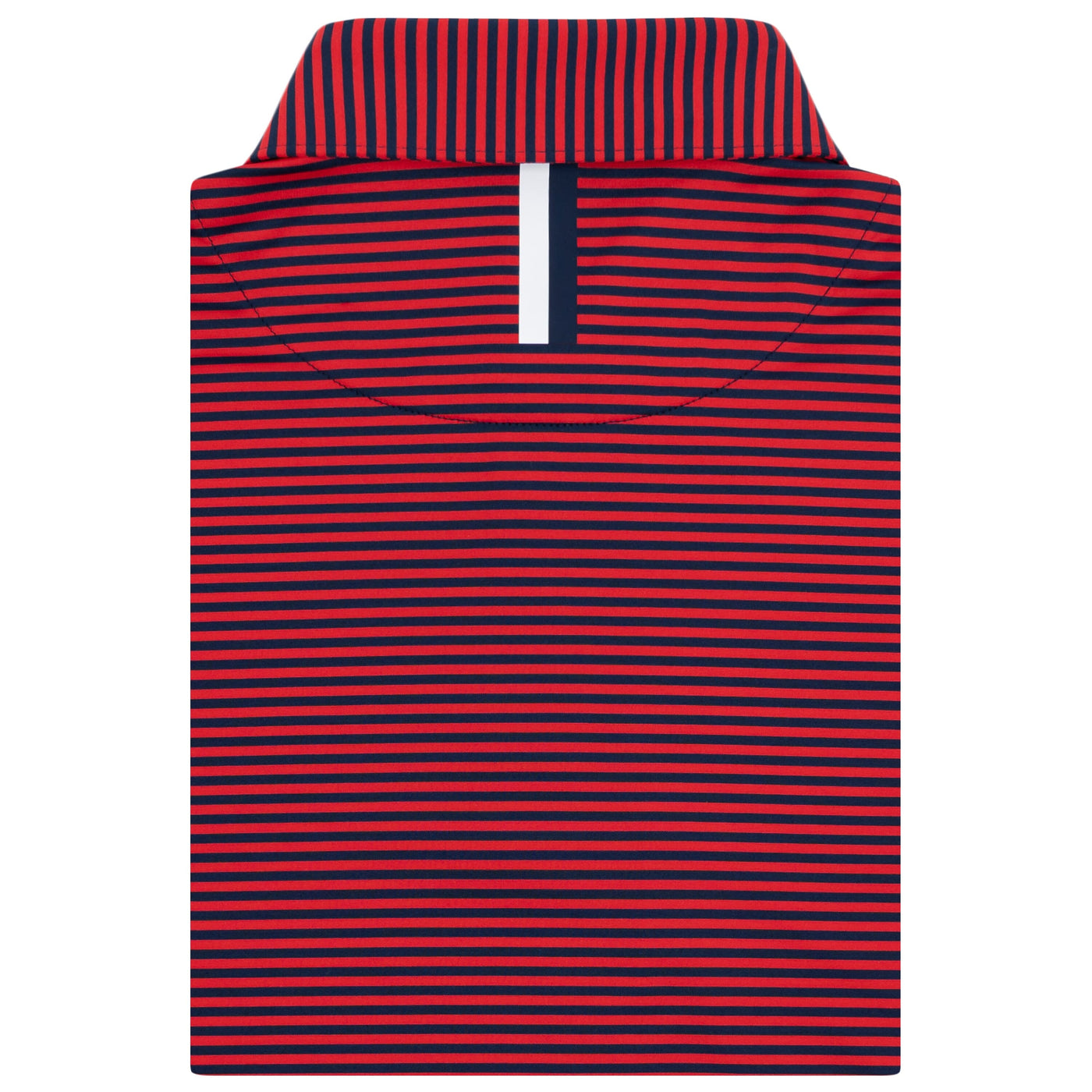The Birdie Stripe | Performance Polo | The Birdie Stripe - Classic Red/Fleet Navy