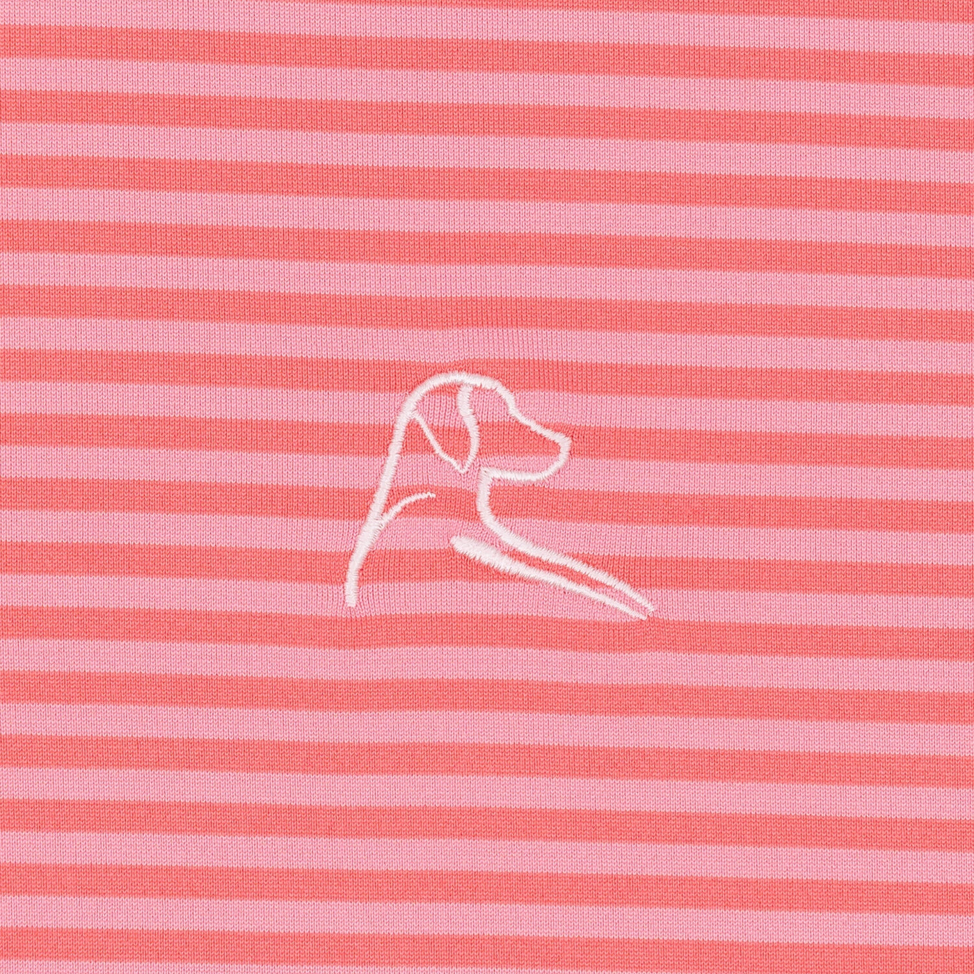 The Birdie Stripe | Performance Polo | The Birdie Stripe - Dogwood Pink/Azalea Pink
