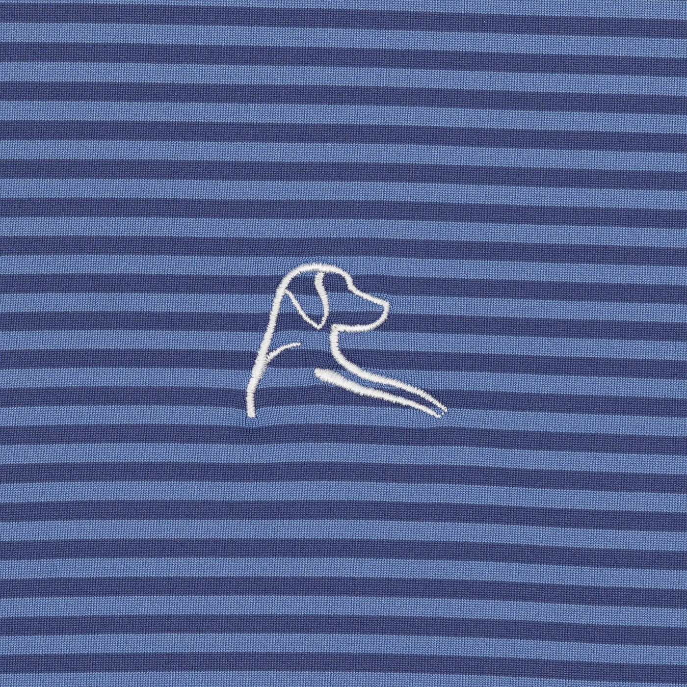 The Birdie Stripe | Performance Polo | The Birdie Stripe - Dusk Blue/Flag Blue