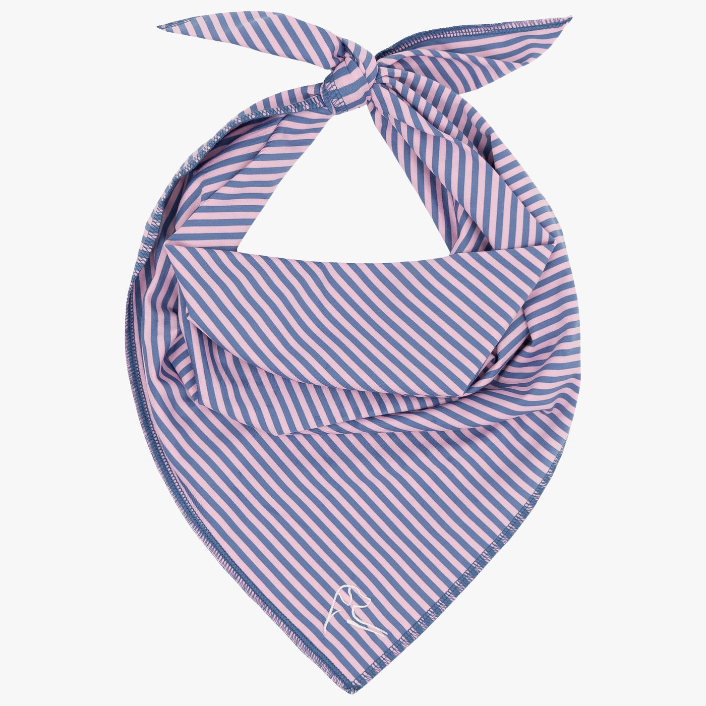 The Birdie Stripe | Performance Bandana | The Birdie Stripe - Dusk Blue/Lotus Pink