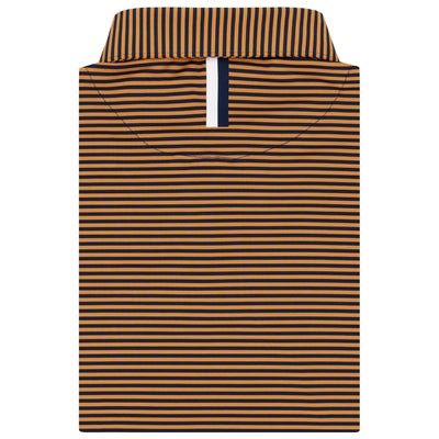 The Birdie Stripe | Performance Polo | The Birdie Stripe - Honeyglaze/Fleet Navy