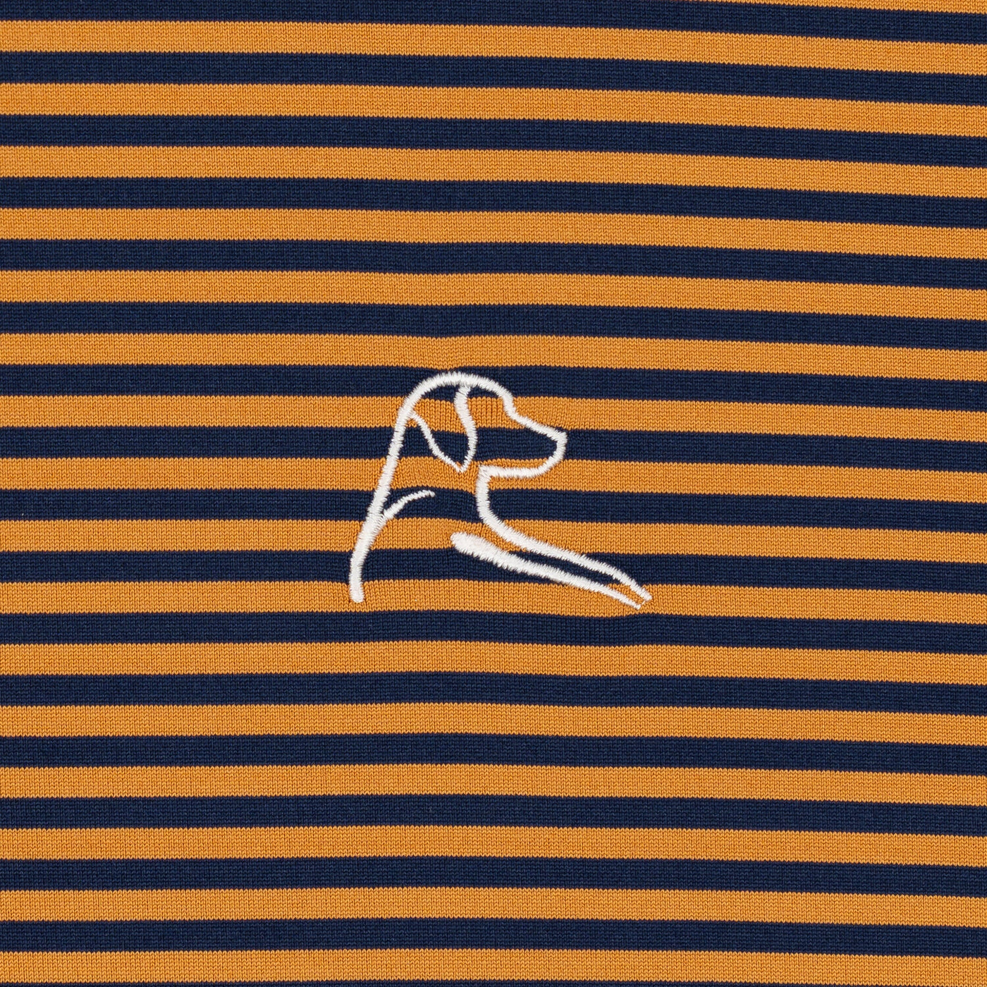 The Birdie Stripe | Performance Polo | The Birdie Stripe - Honeyglaze/Fleet Navy