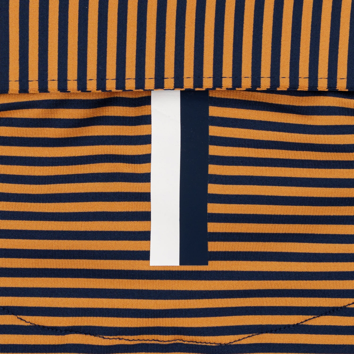 The Birdie Stripe | Performance Polo | The Birdie Stripe - Honeyglaze/Fleet Navy