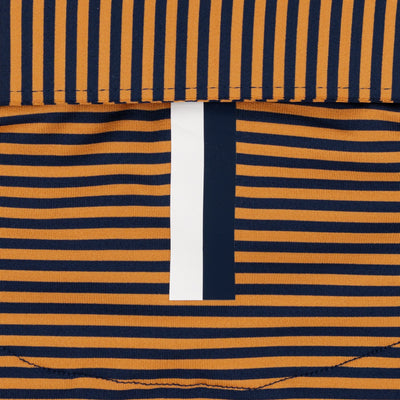The Birdie Stripe | Performance Polo | The Birdie Stripe - Honeyglaze/Fleet Navy