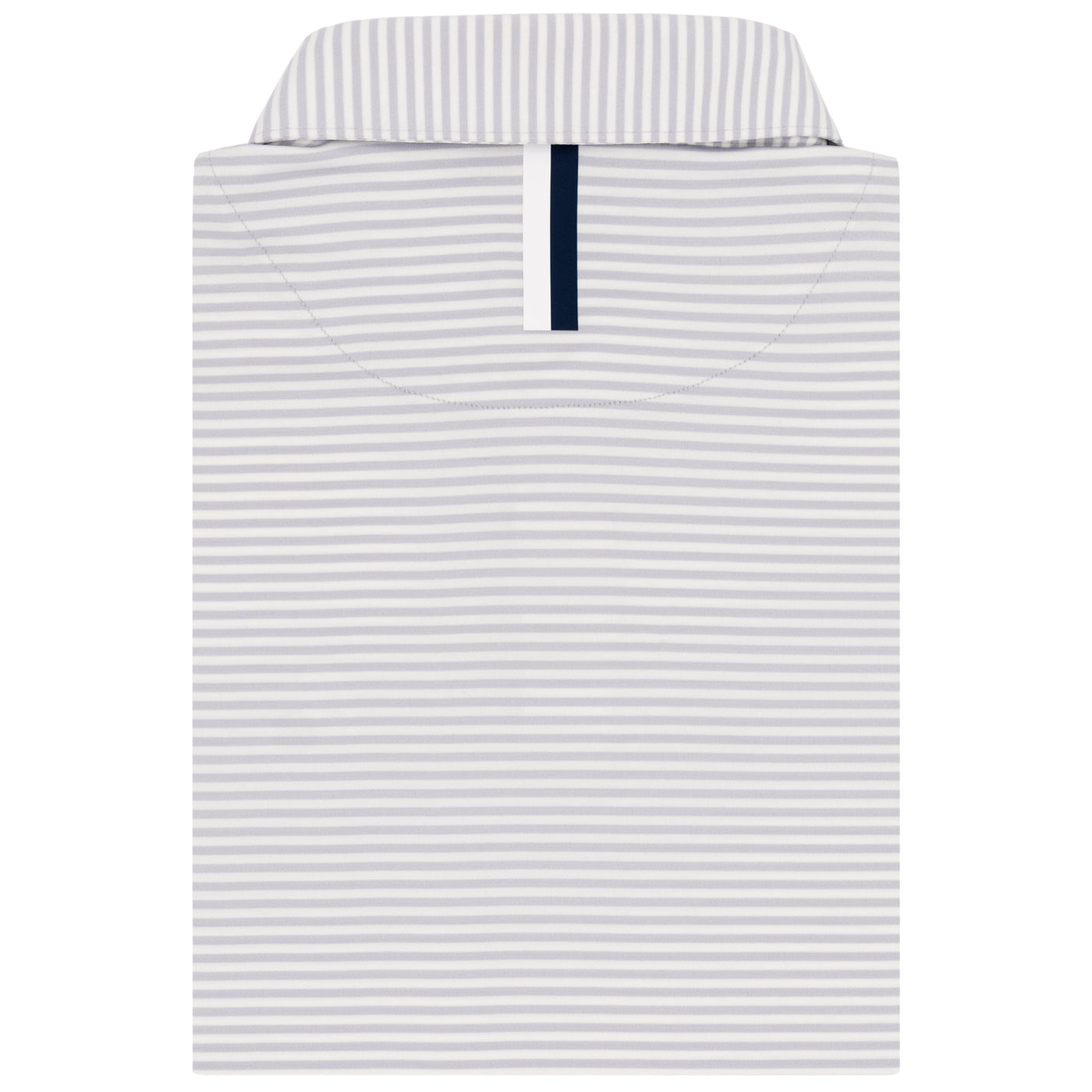 The Birdie Stripe | Performance Polo | The Birdie Stripe - Ivory/Stratus Grey