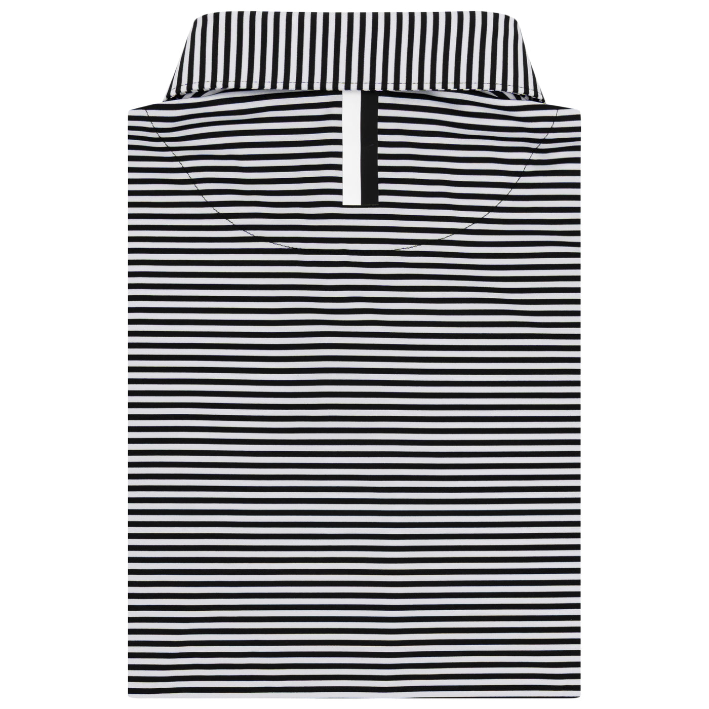 The Birdie Stripe | Performance Polo | The Birdie Stripe - Midnight Black/White