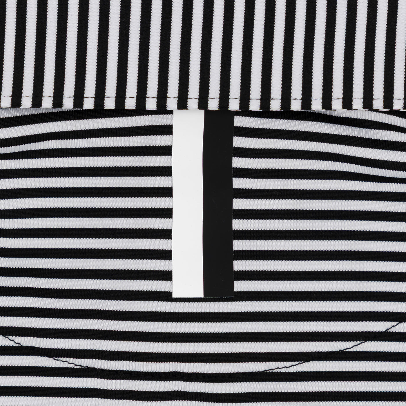 The Birdie Stripe | Performance Polo | The Birdie Stripe - Midnight Black/White