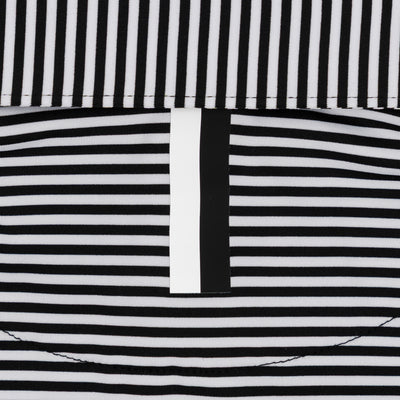 The Birdie Stripe | Performance Polo | The Birdie Stripe - Midnight Black/White