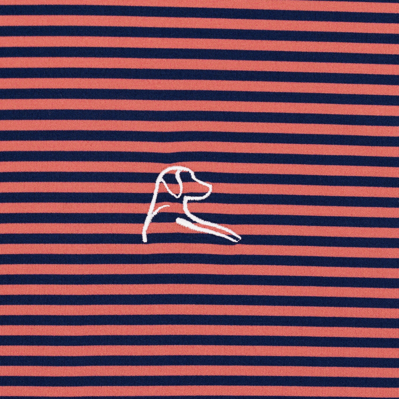 The Birdie Stripe | Performance Polo | The Birdie Stripe - Rouge Red/Fleet Navy