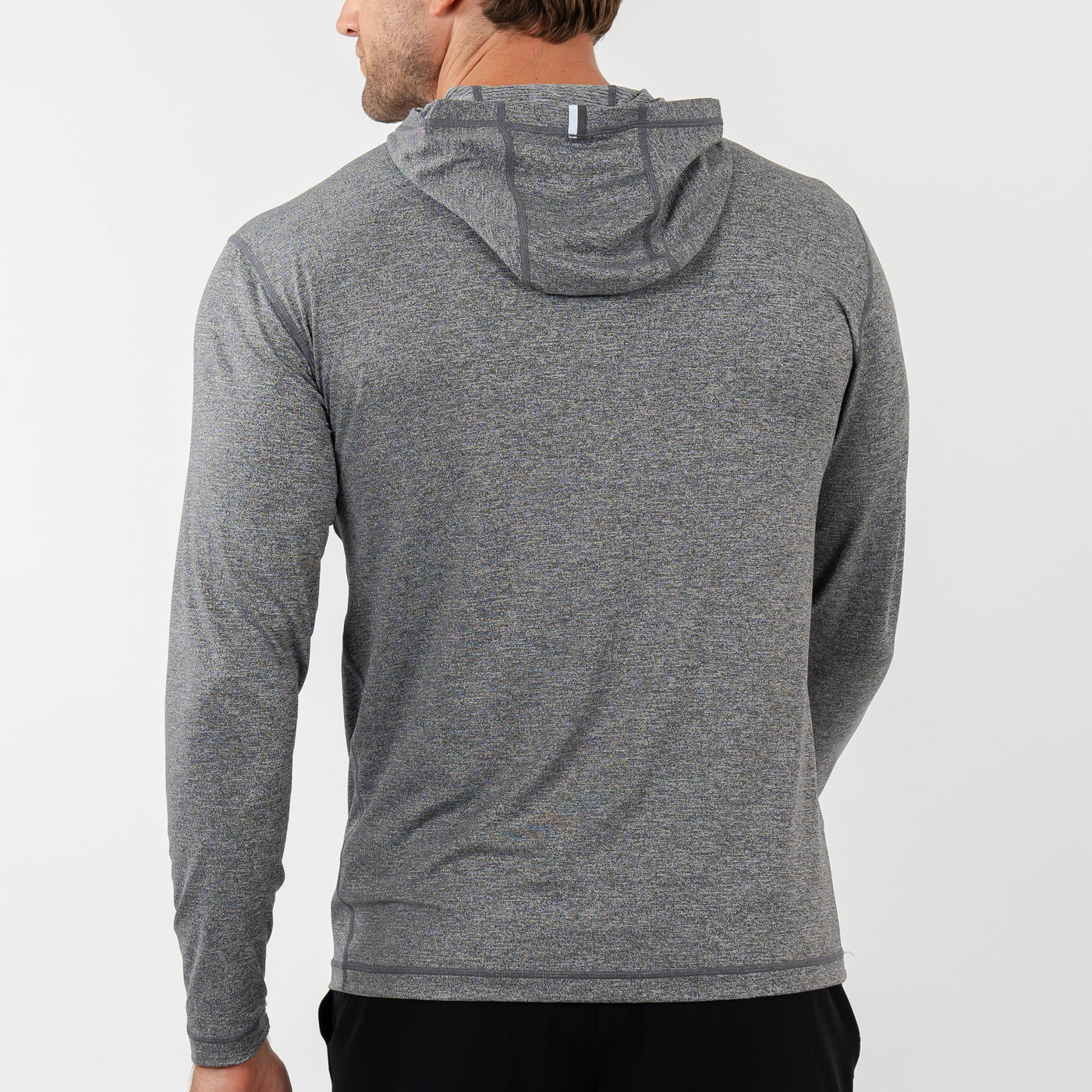 Blitz Tech Hoodie | Heather - Middie Grey/White