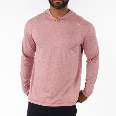 Blitz Tech Hoodie | Heather - Red Card Red/White