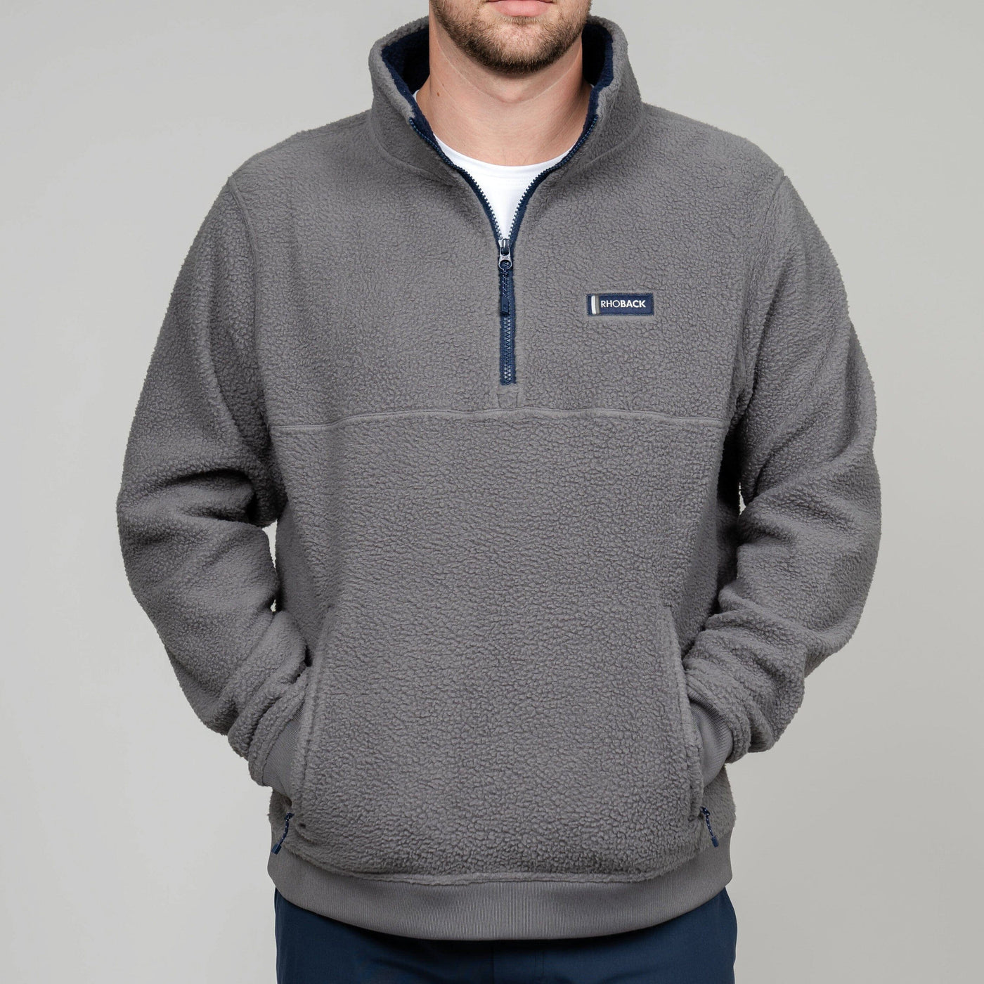 Summit Fleece Pullover | Solid - Boulder Grey