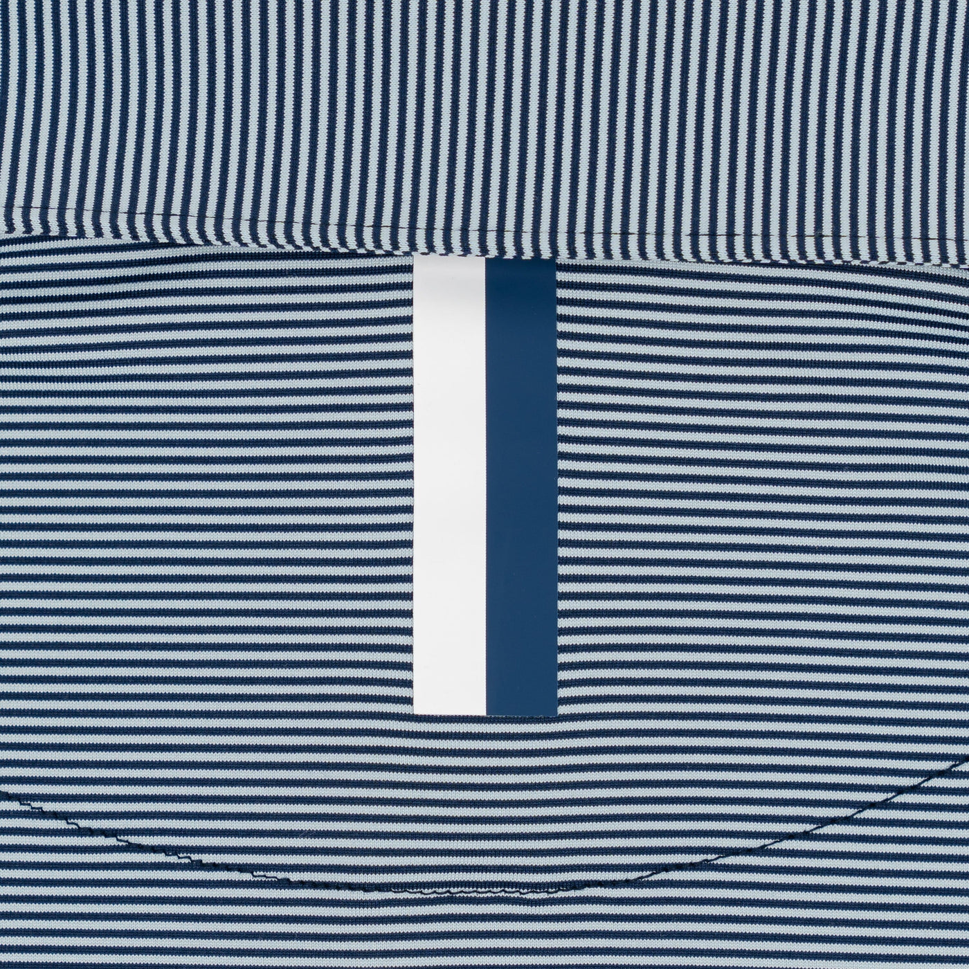 The Crispy Stripe | Performance Polo | The Crispy Stripe - Pale Blue/Admiral Navy