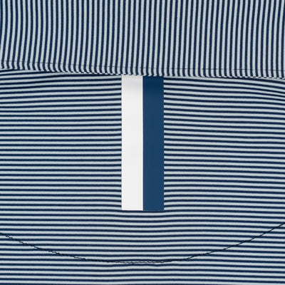 The Crispy Stripe | Performance Polo | The Crispy Stripe - Pale Blue/Admiral Navy