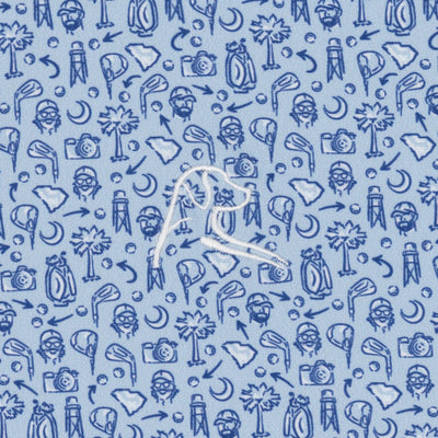 The Bryan Bros Scramble | Performance Polo | The Bryan Bros Scramble - Baby Blue/Short Stop Blue