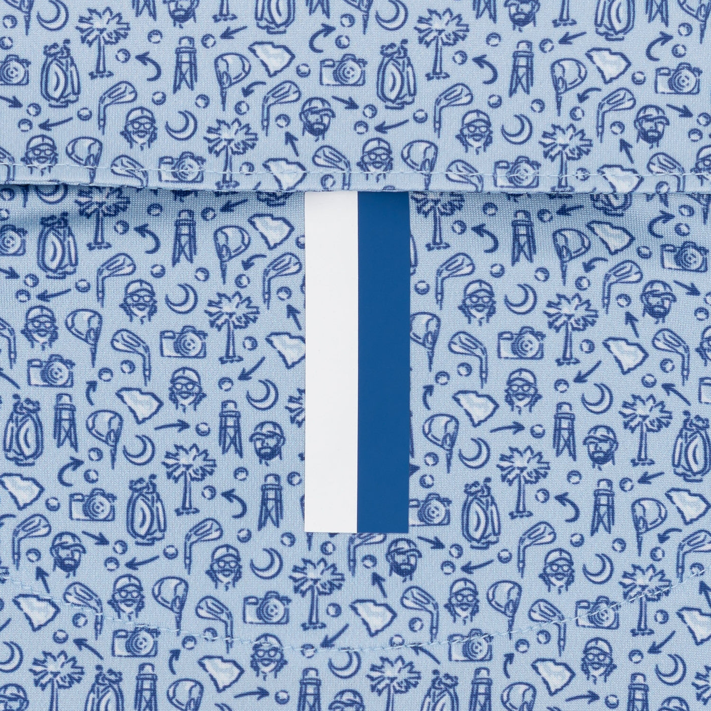 The Bryan Bros Scramble | Performance Polo | The Bryan Bros Scramble - Baby Blue/Short Stop Blue