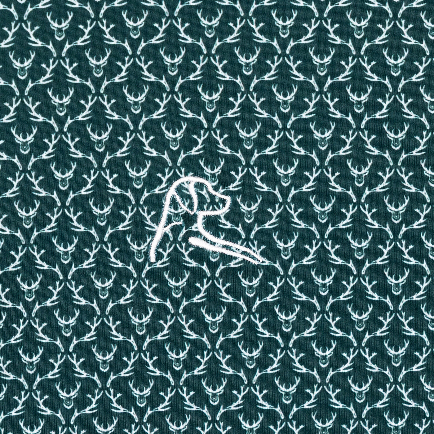 The Buck | Performance Polo | The Buck - Ponderosa Green/White
