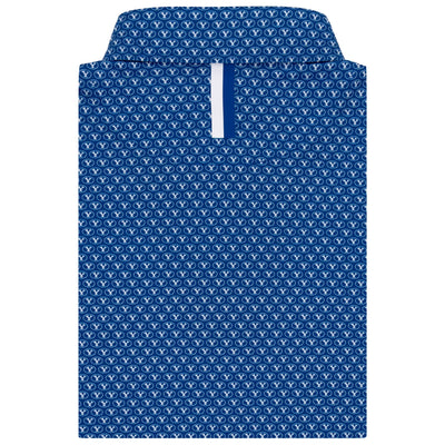 The BYU Cougars® | Collegiate Polo | The BYU Cougars® - Azure Blue/White
