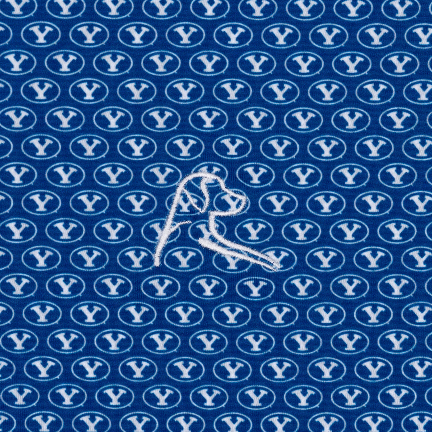 The BYU Cougars® | Collegiate Polo | The BYU Cougars® - Azure Blue/White