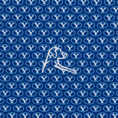 The BYU Cougars® | Collegiate Polo | The BYU Cougars® - Azure Blue/White