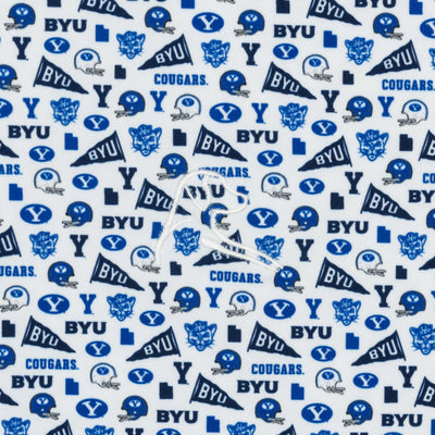 The BYU Gameday | Collegiate Polo | The BYU Gameday - White/Azure Blue