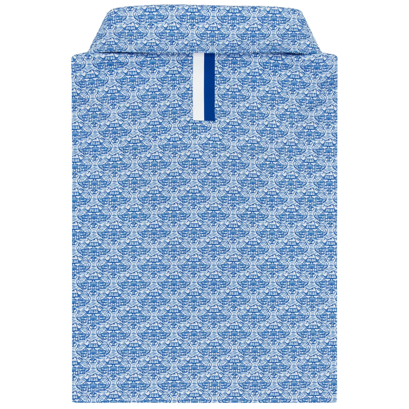 The BYU Lavell Edwards Stadium™ | Collegiate Polo | The BYU Lavell Edwards Stadium™ - White/Azure Blue