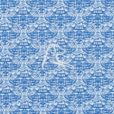 The BYU Lavell Edwards Stadium™ | Collegiate Polo | The BYU Lavell Edwards Stadium™ - White/Azure Blue