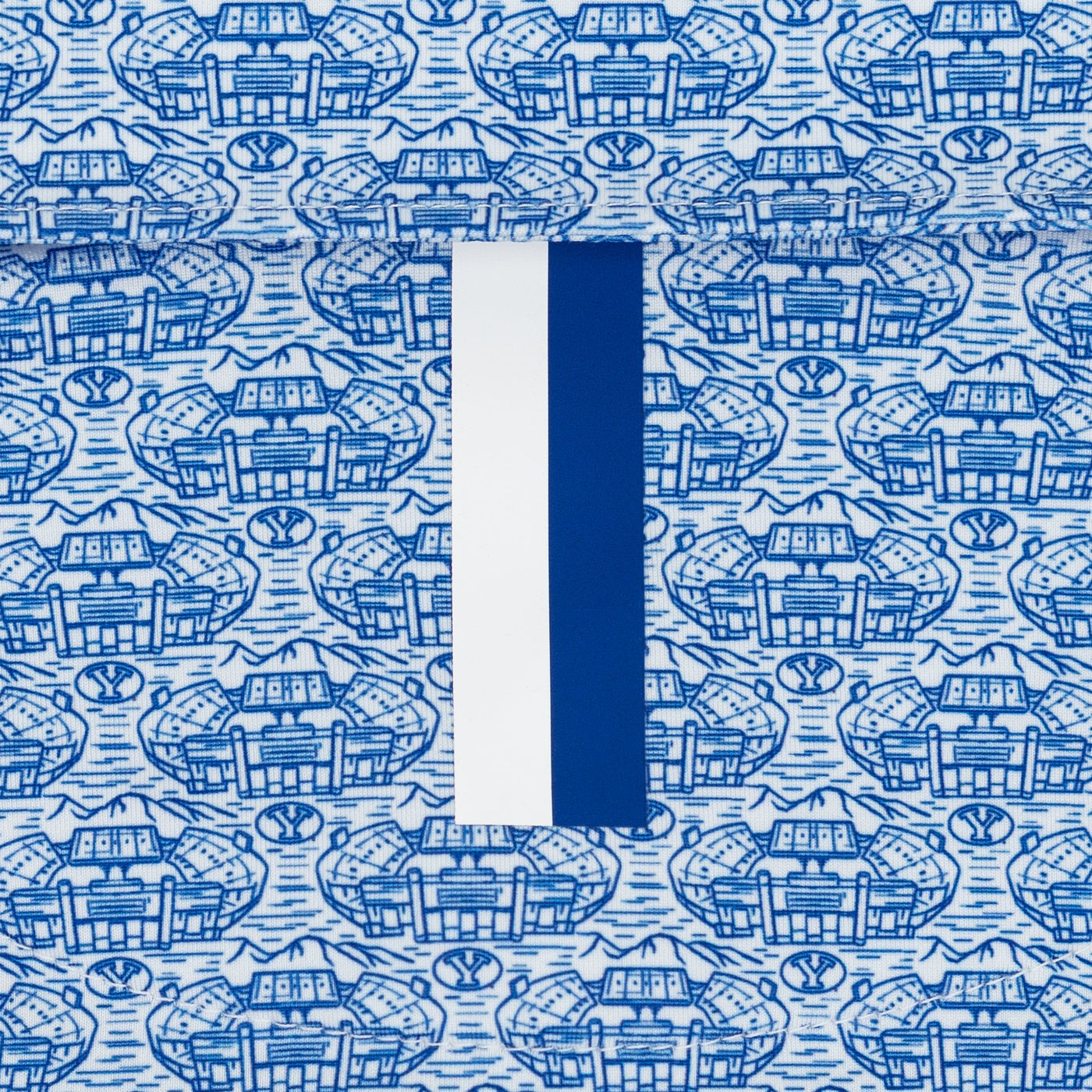 The BYU Lavell Edwards Stadium™ | Collegiate Polo | The BYU Lavell Edwards Stadium™ - White/Azure Blue