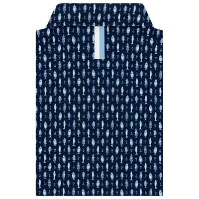 The Catch And Release | Performance Polo | The Catch And Release - Fleet Navy/White