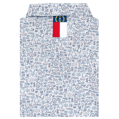 The City Of Oaks | Performance Polo | The City Of Oaks - White/Pure Blue - NC