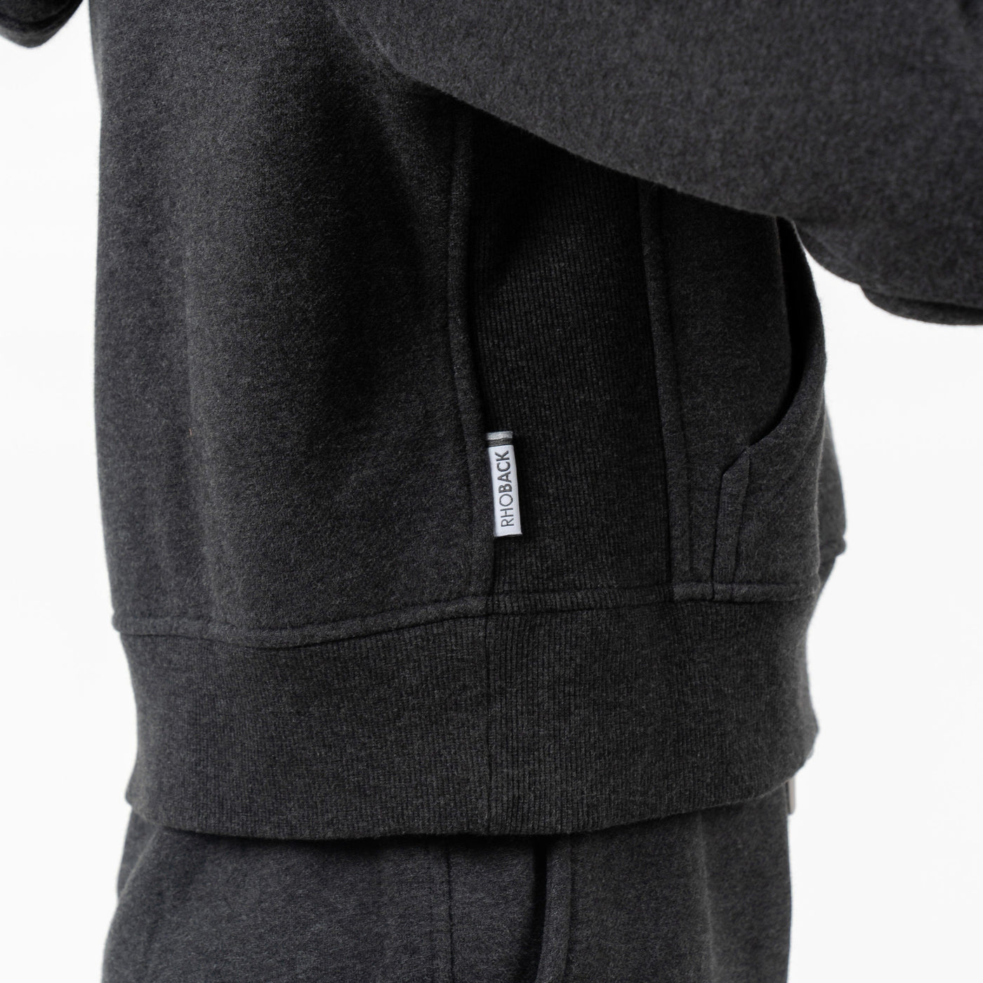 Clarity Half-Zip Hoodie | Heather - Midnight Black