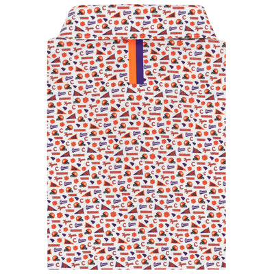 The Clemson Gameday | Collegiate Polo | The Clemson Gameday - White/Bright Orange