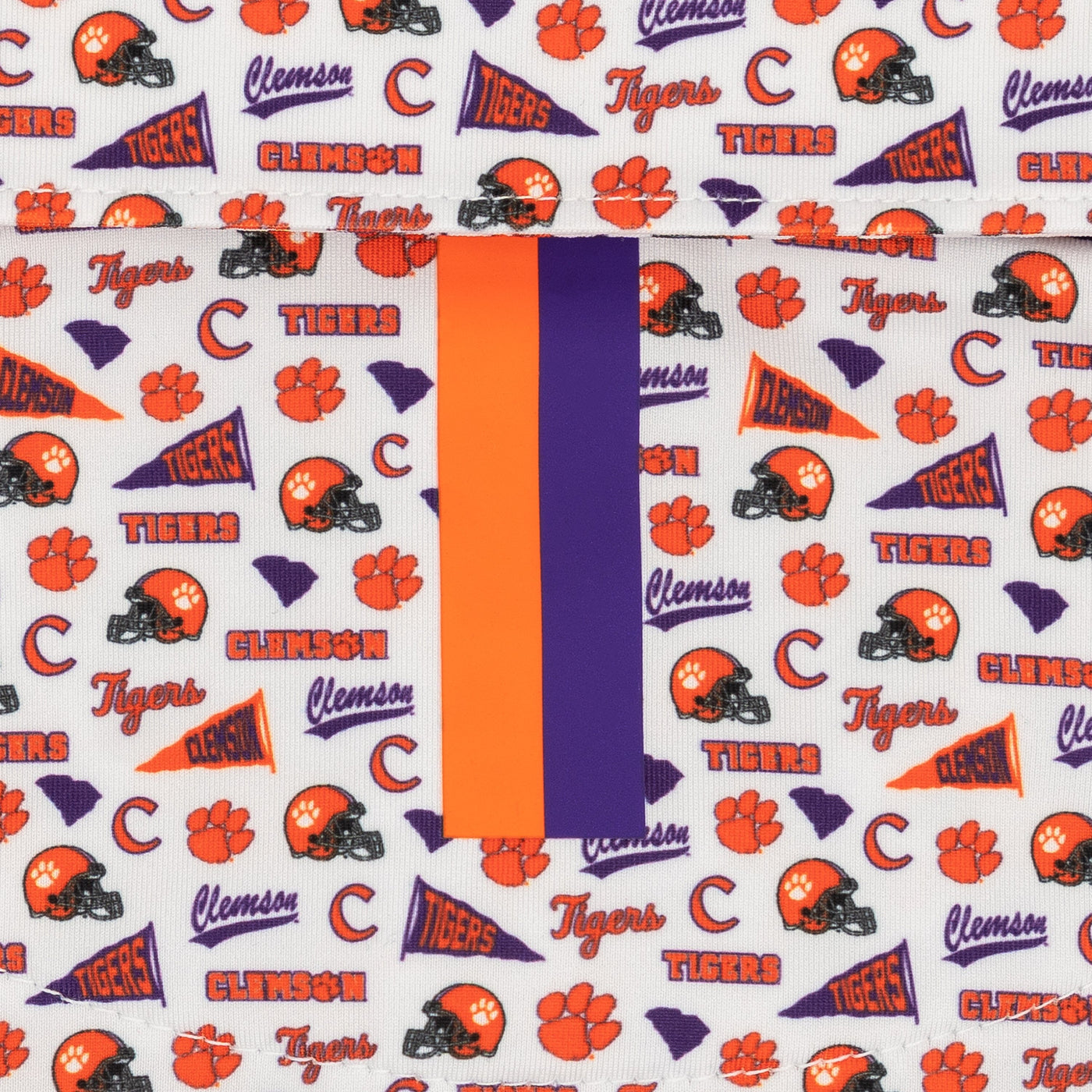 The Clemson Gameday | Collegiate Polo | The Clemson Gameday - White/Bright Orange