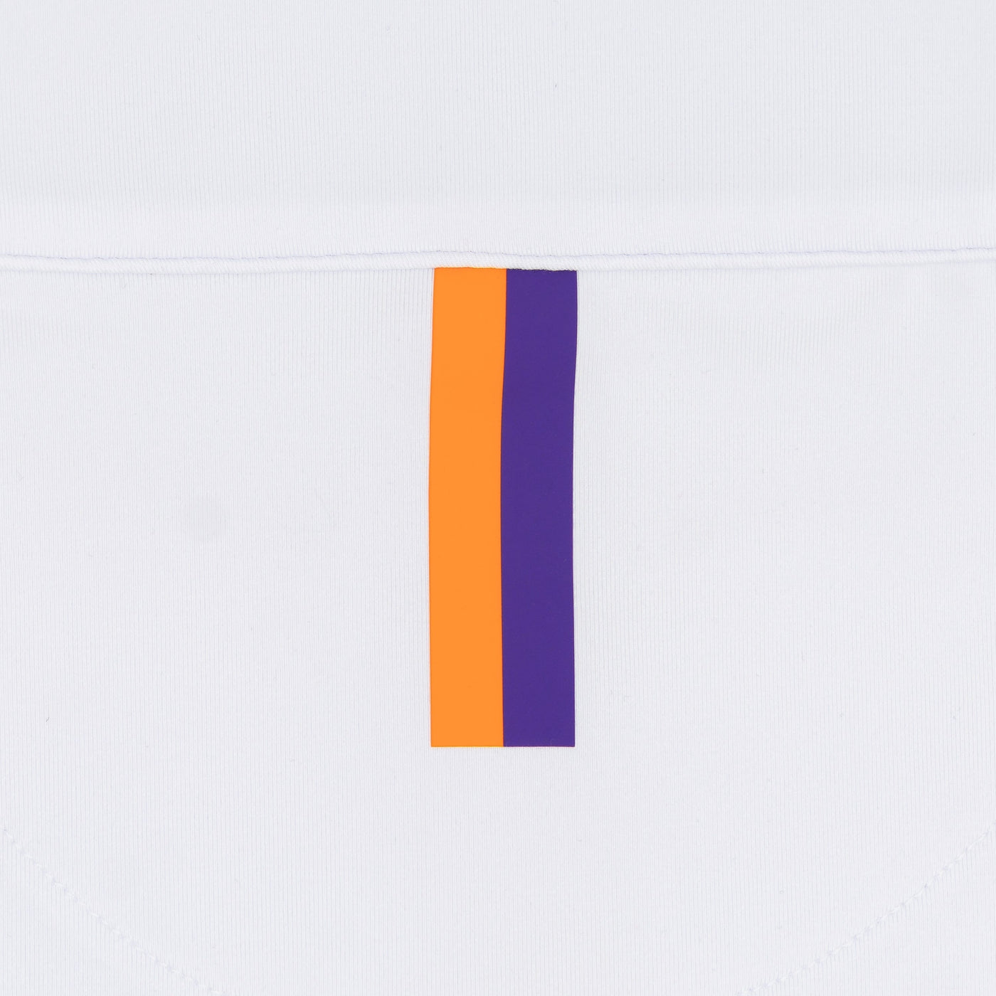 Clemson Helmet Stripe Collegiate Q-Zip | The Clemson Helmet Stripe - White/Plum Purple