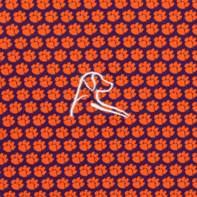 The Clemson Paw | Collegiate Polo | The Clemson Paw - Plum Purple/Bright Orange