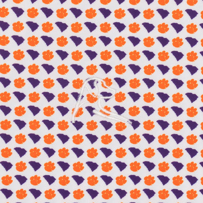 The Clemson Tiger Territory™ | Collegiate Polo | The Clemson Tiger Territory™ - White/Bright Orange