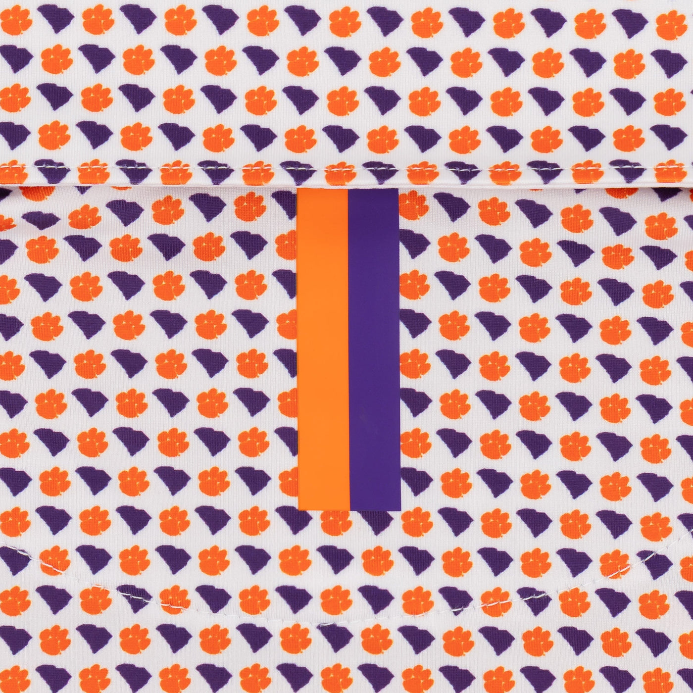 The Clemson Tiger Territory™ | Collegiate Polo | The Clemson Tiger Territory™ - White/Bright Orange
