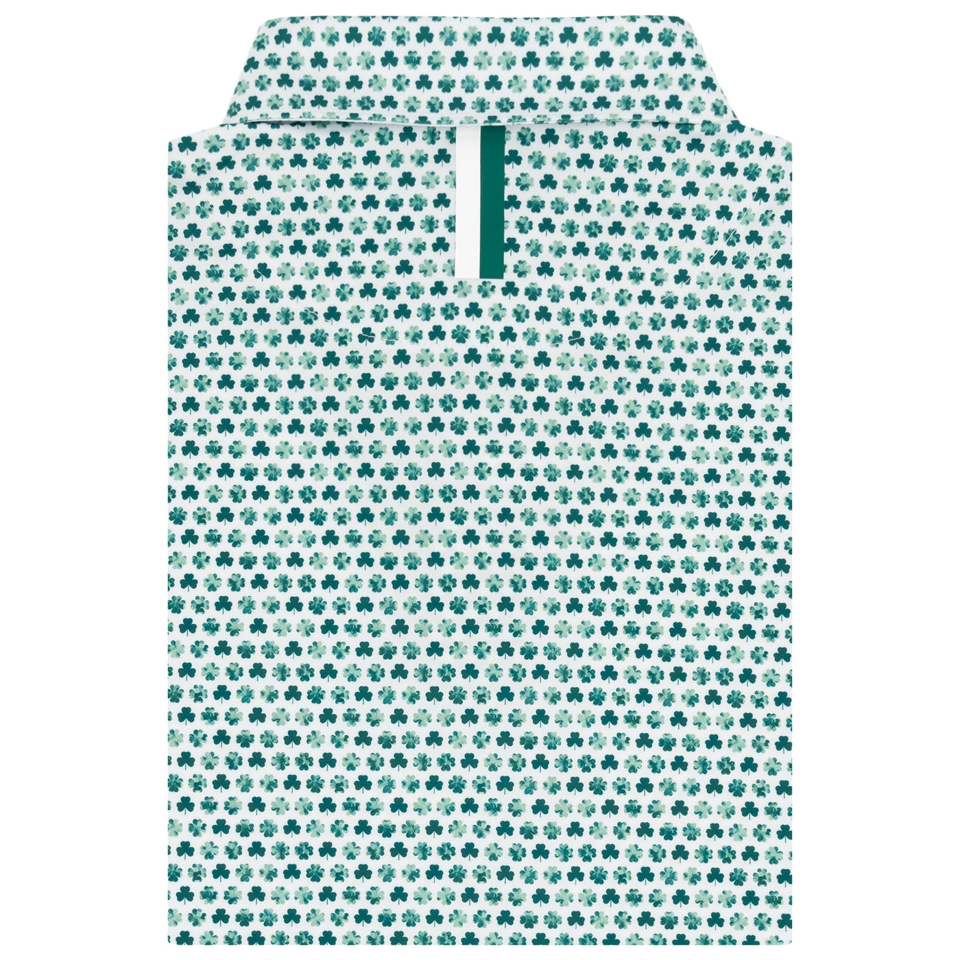 The Clover | Performance Polo | The Clover - White/Fairway Green