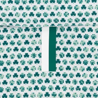 The Clover | Performance Polo | The Clover - White/Fairway Green