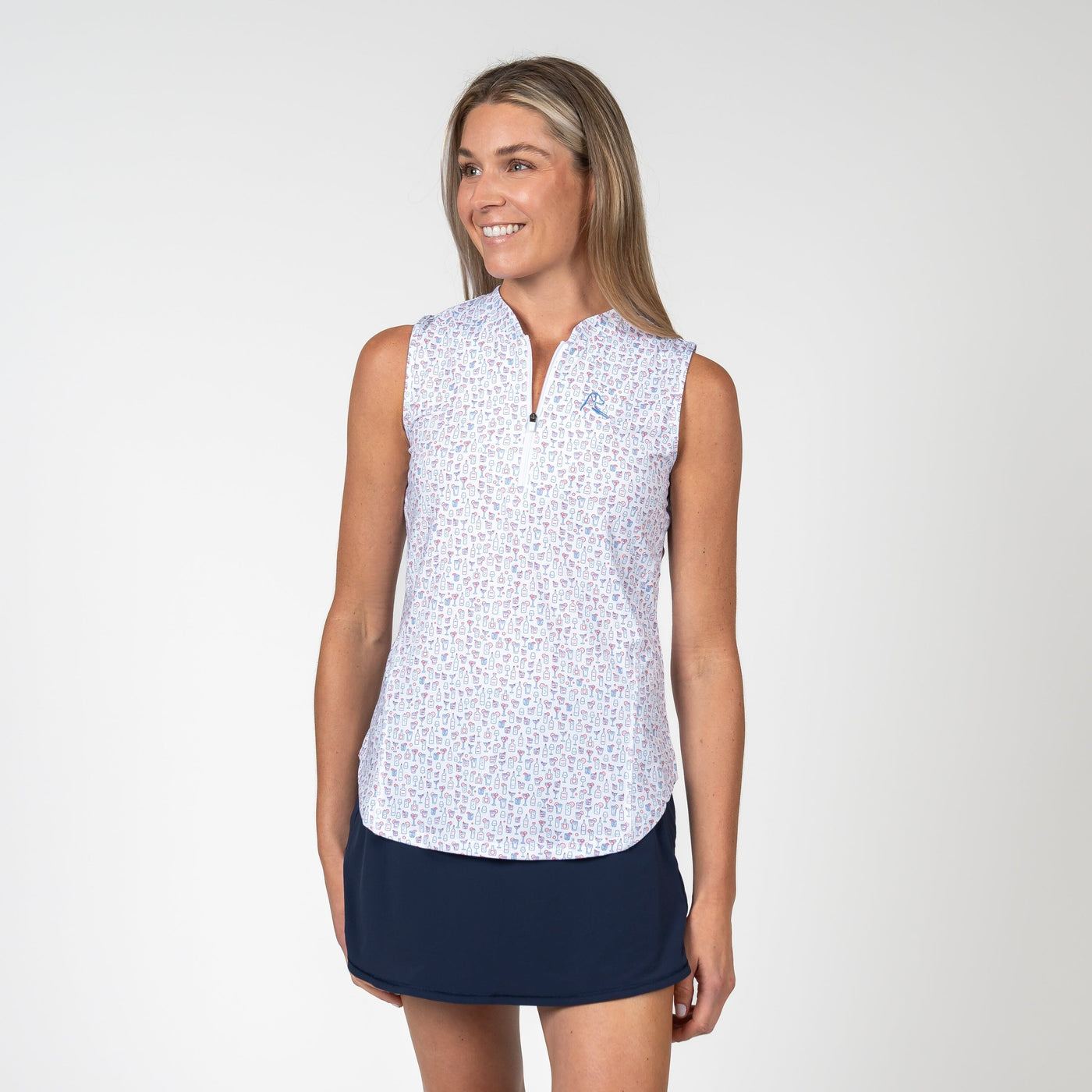 Cocktail Of Cocktails Sleeveless Zip | The Cocktail Of Cocktails - White