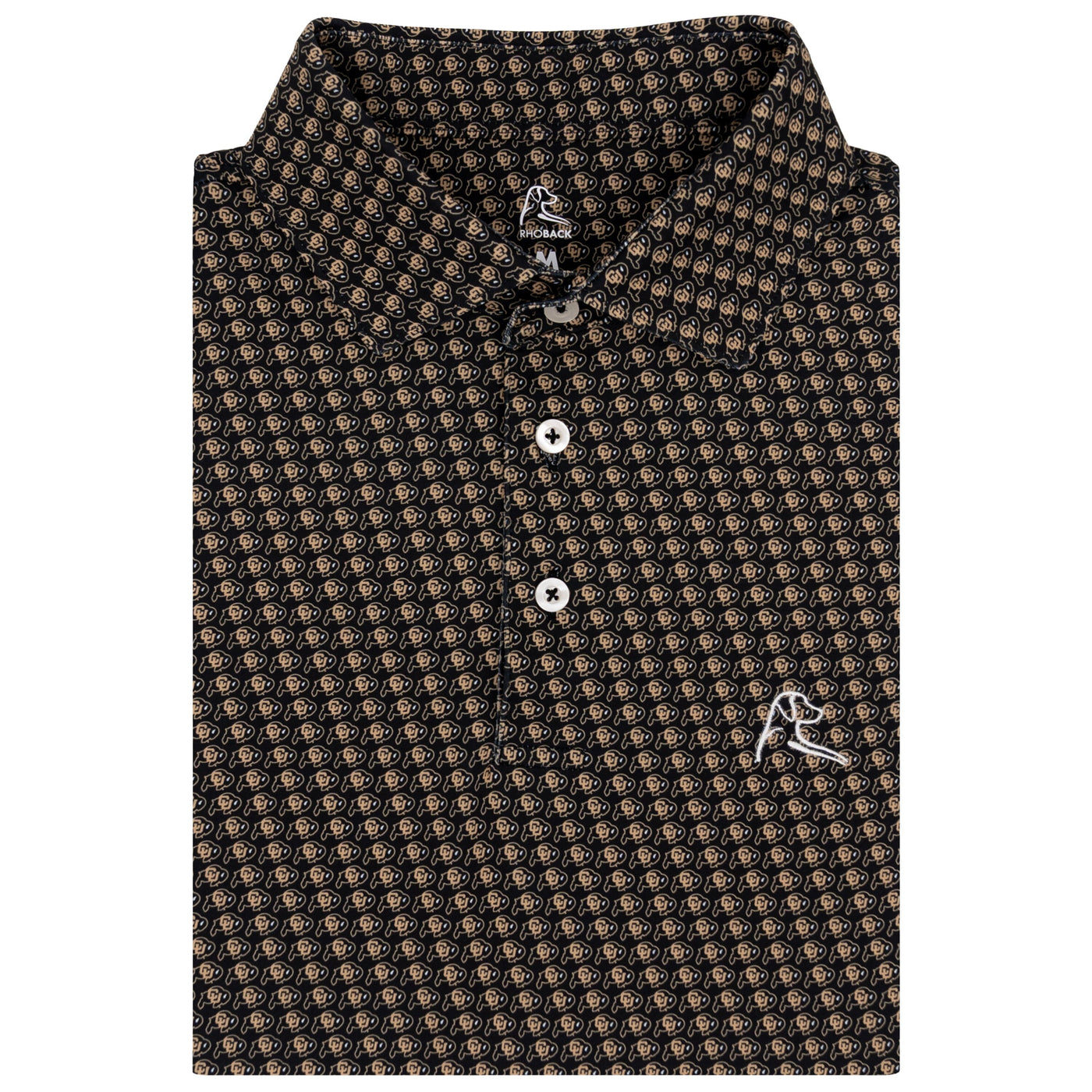The Colorado Buffaloes® | Collegiate Polo | The Colorado Buffaloes® - Black/Old Gold