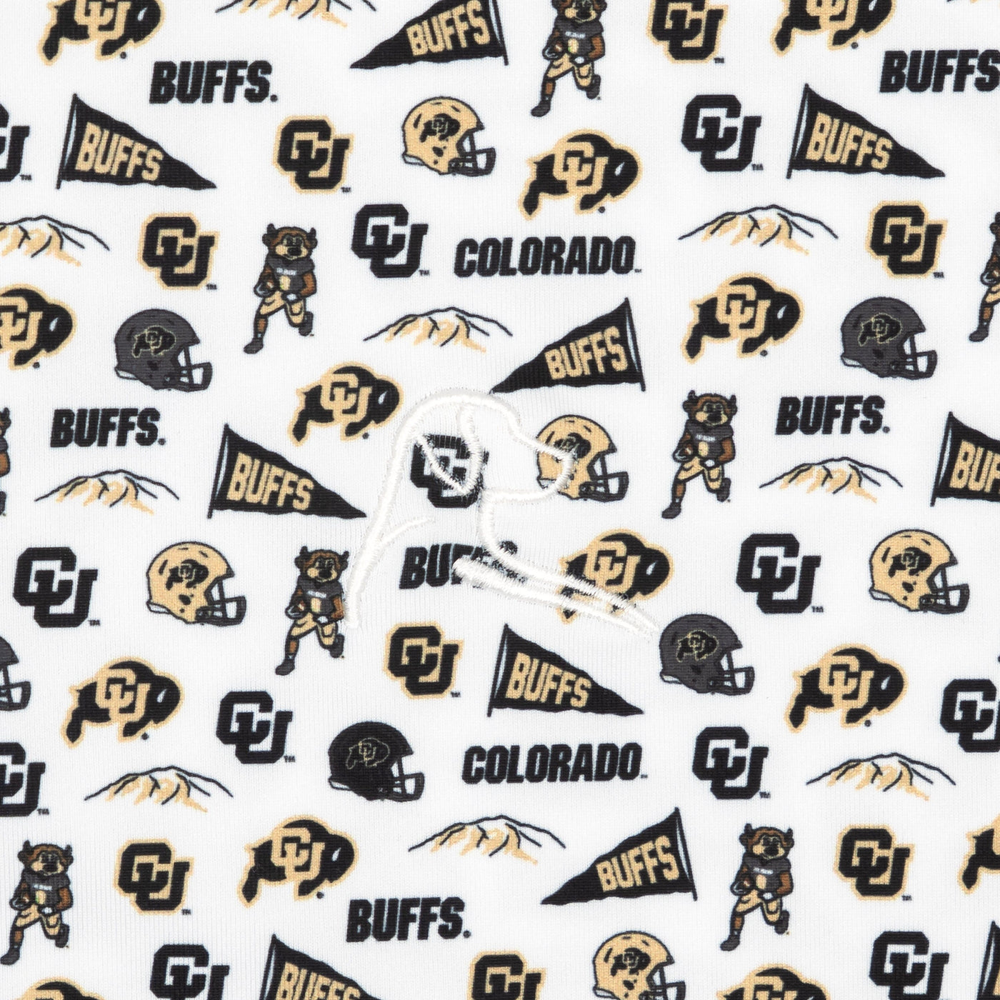 The Colorado Gameday | Collegiate Polo | The Colorado Gameday - White/Old Gold