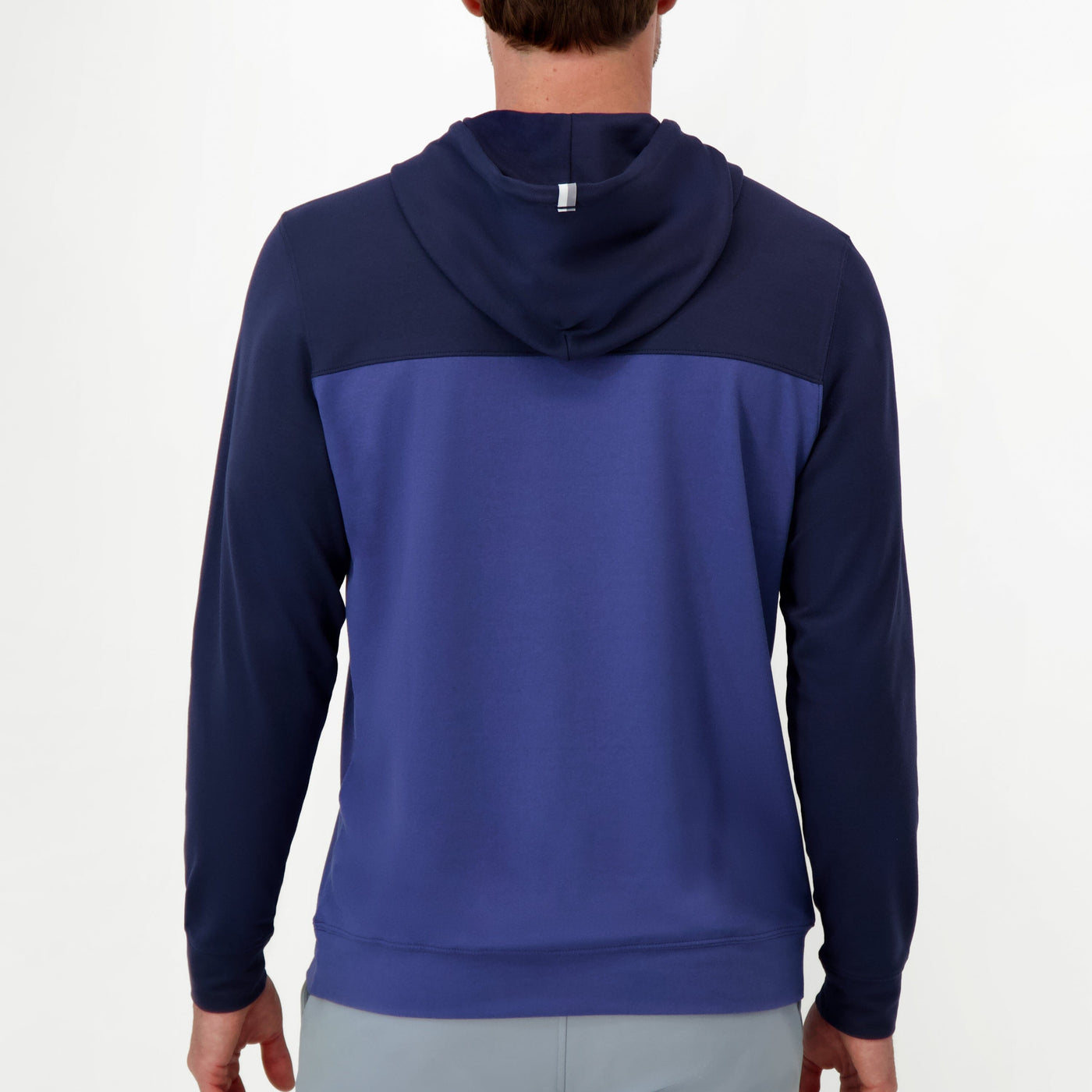 Hesi Performance Hoodie | Colorblock - Fleet Navy/Flag Blue