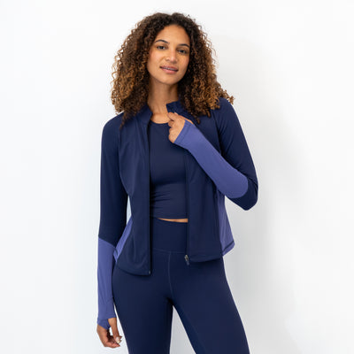 Vista Lightweight Jacket | Colorblock - Fleet Navy/Flag Blue