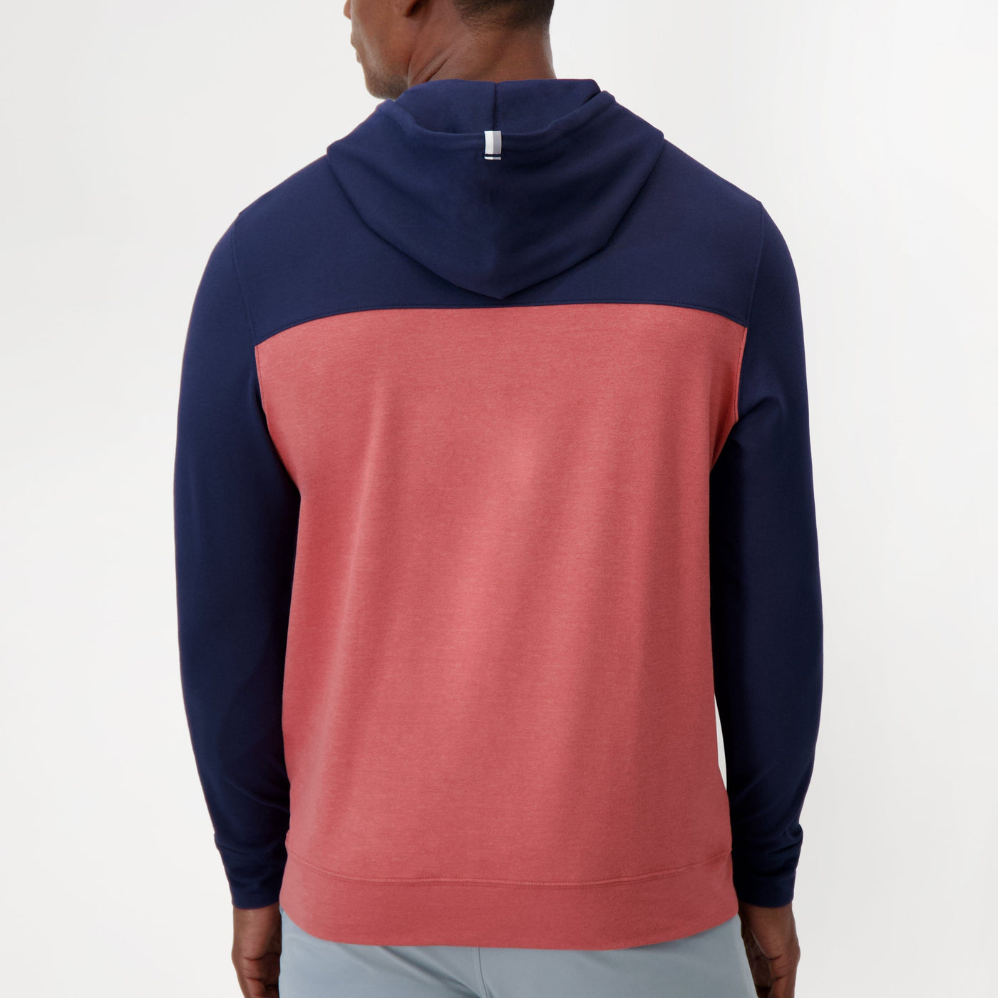 Hesi Performance Hoodie | Colorblock - Fleet Navy/Rouge Red