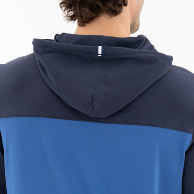 Hesi Performance Hoodie | Colorblock - Fleet Navy/Short Stop Blue